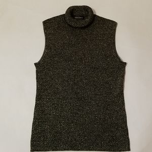 Cable & Gauge Golden Metallic Sleeveless Top XL